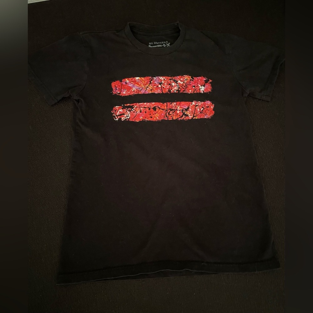 Ed Sheeran black Equals graphic band tour tee sz S